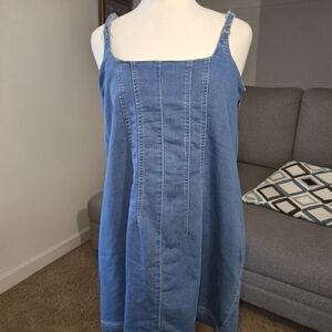 NWT No Boundaries Denim Tank Top Adjustable Straps